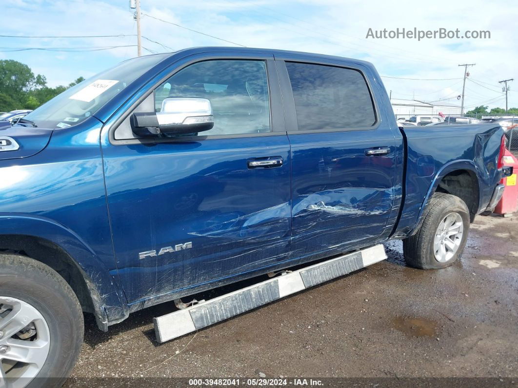 2022 Ram 1500 Laramie  4x4 5'7 Box Blue vin: 1C6SRFJTXNN352269