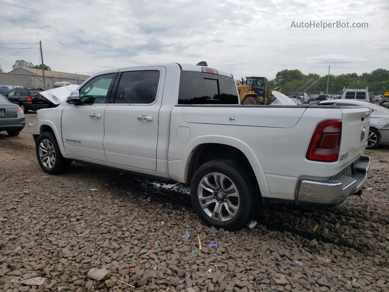 2019 Ram 1500 Longhorn White vin: 1C6SRFKT0KN768776