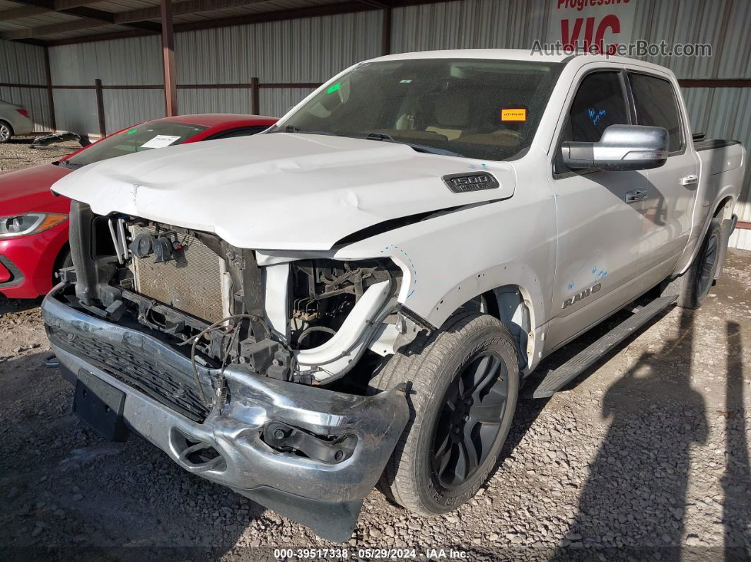 2019 Ram 1500 Laramie Longhorn White vin: 1C6SRFKT2KN753048