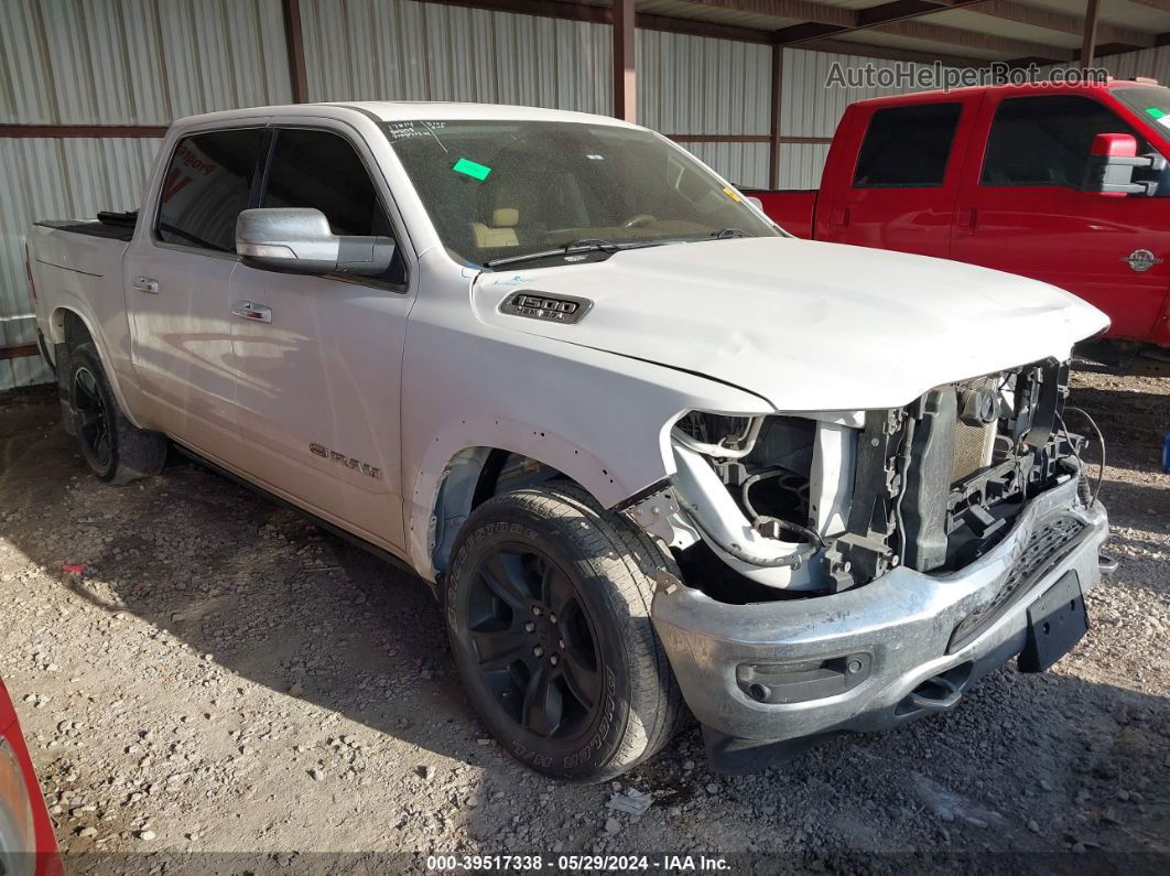 2019 Ram 1500 Laramie Longhorn White vin: 1C6SRFKT2KN753048