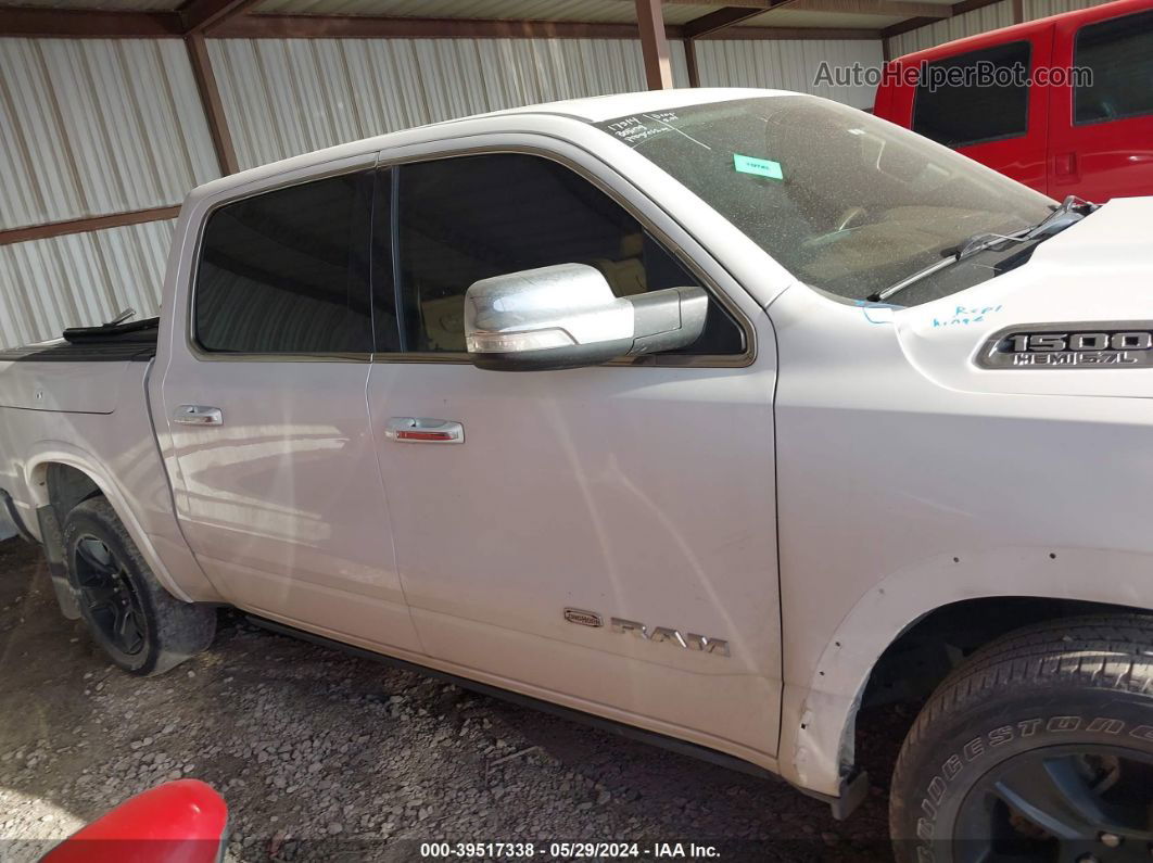 2019 Ram 1500 Laramie Longhorn White vin: 1C6SRFKT2KN753048