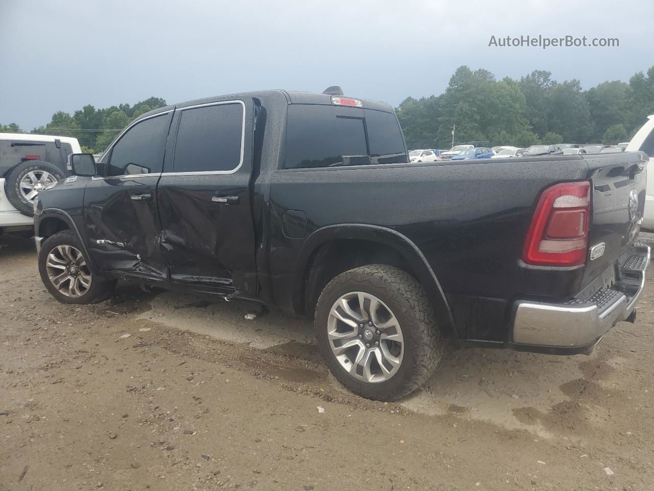 2019 Ram 1500 Longhorn Черный vin: 1C6SRFKT3KN510672