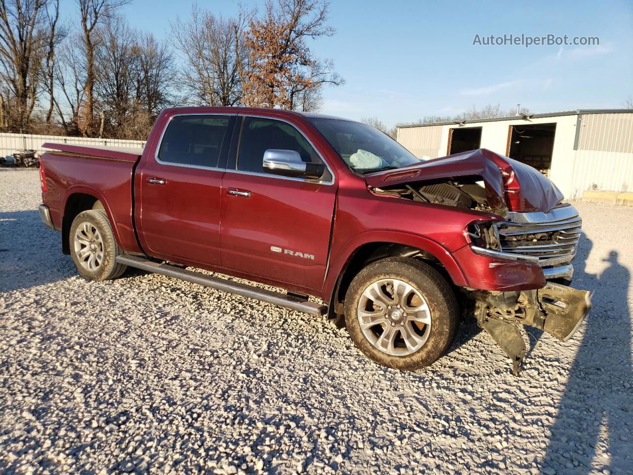 2019 Ram 1500 Longhorn Burgundy vin: 1C6SRFKT4KN659740