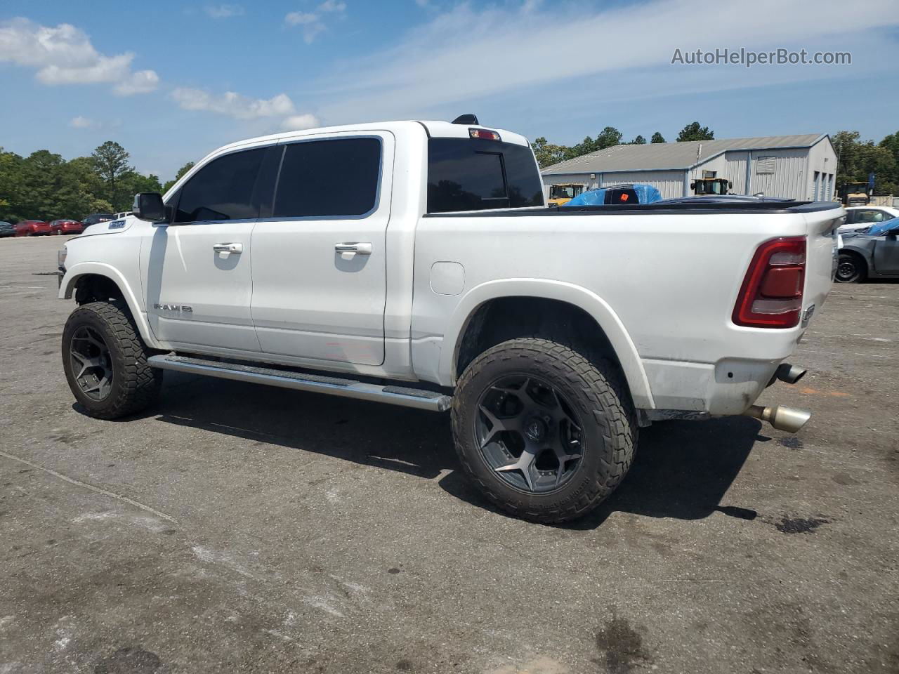 2019 Ram 1500 Longhorn White vin: 1C6SRFKT5KN796301