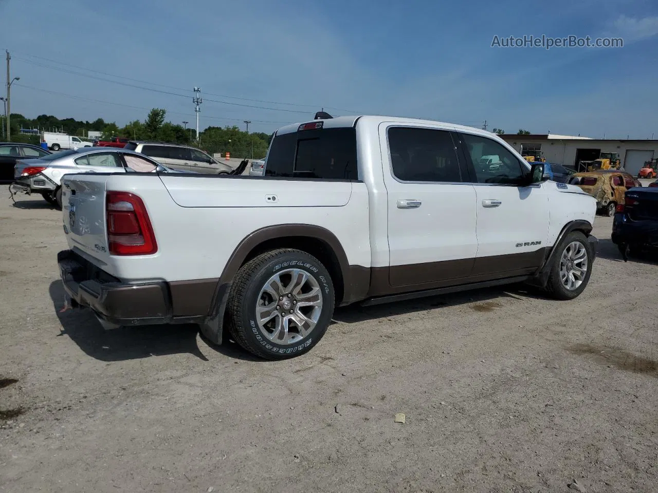 2020 Ram 1500 Longhorn Белый vin: 1C6SRFKT7LN356713