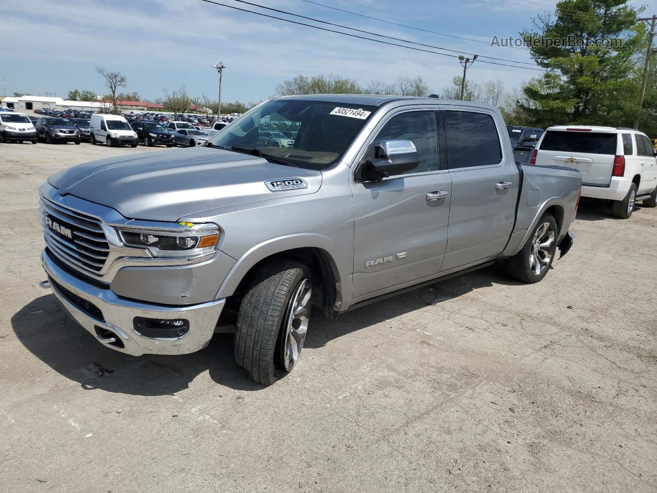 2022 Ram 1500 Longhorn Серебряный vin: 1C6SRFKT7NN167885