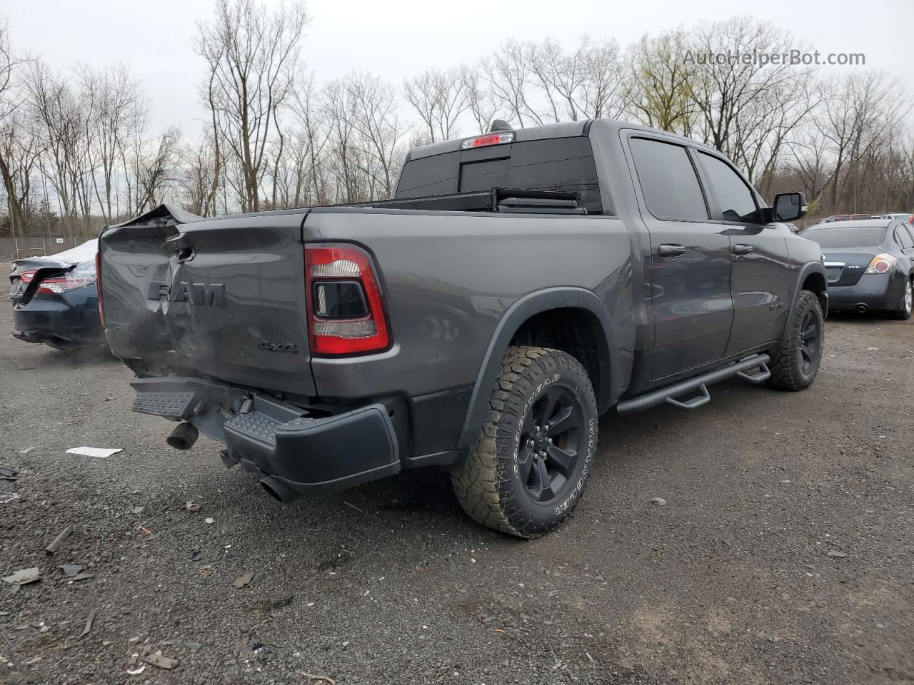 2019 Ram 1500 Rebel Gray vin: 1C6SRFLT1KN540686