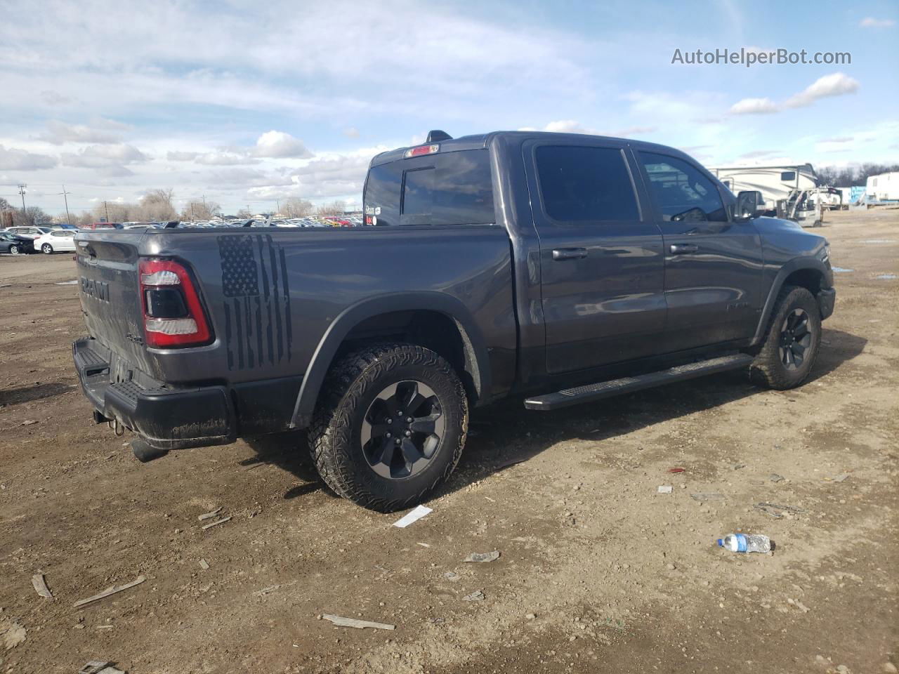 2019 Ram 1500 Rebel Серый vin: 1C6SRFLT1KN663906