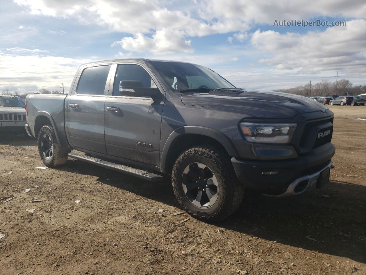 2019 Ram 1500 Rebel Серый vin: 1C6SRFLT1KN663906