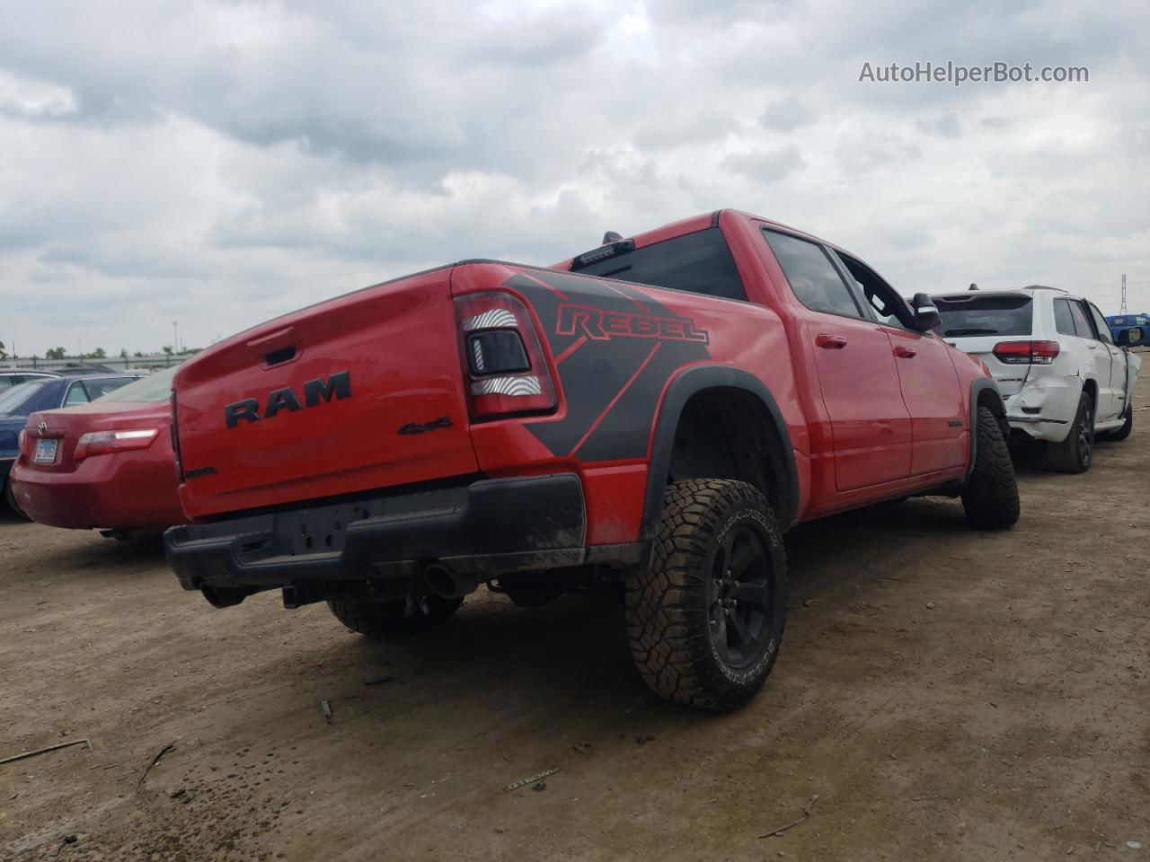 2022 Ram 1500 Rebel Red vin: 1C6SRFLT1NN477996