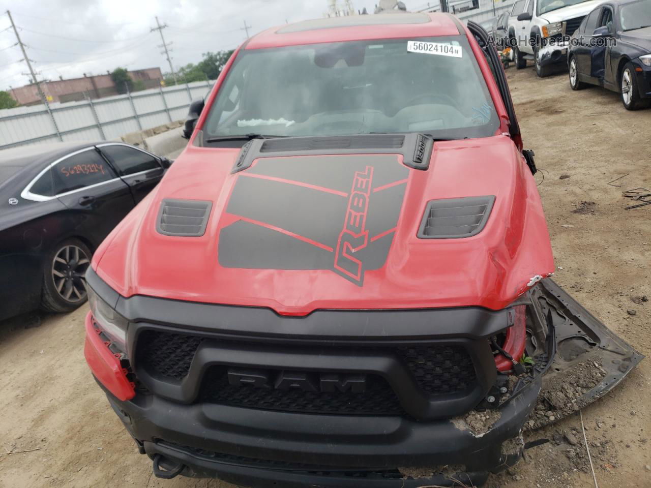 2022 Ram 1500 Rebel Red vin: 1C6SRFLT1NN477996