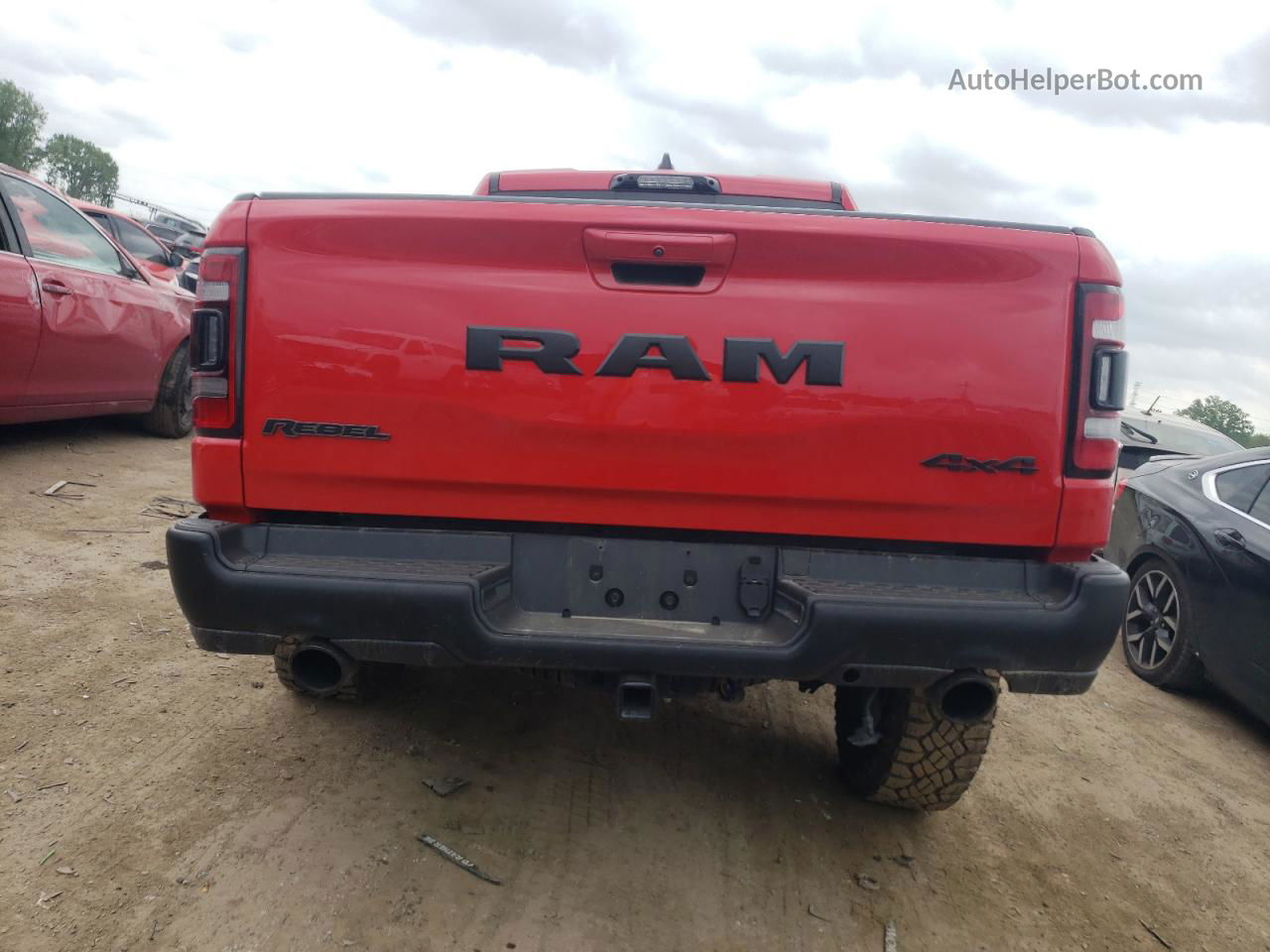 2022 Ram 1500 Rebel Red vin: 1C6SRFLT1NN477996