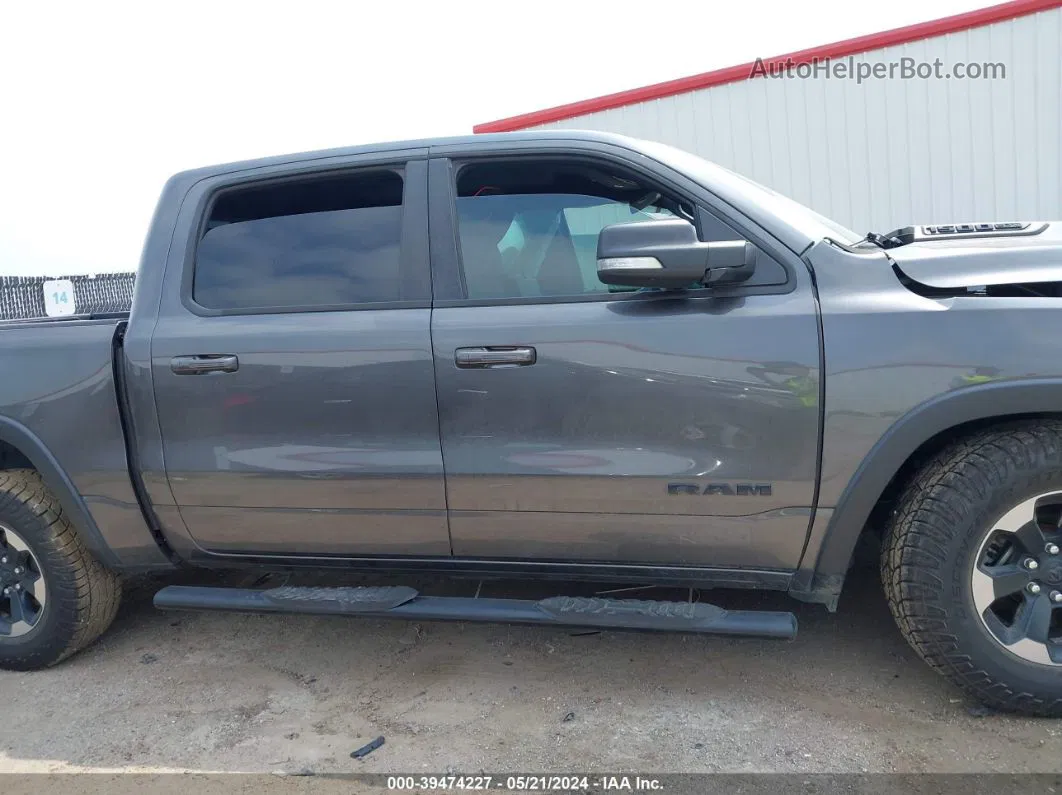 2019 Ram 1500 Rebel  4x4 5'7 Box Gray vin: 1C6SRFLT3KN541547