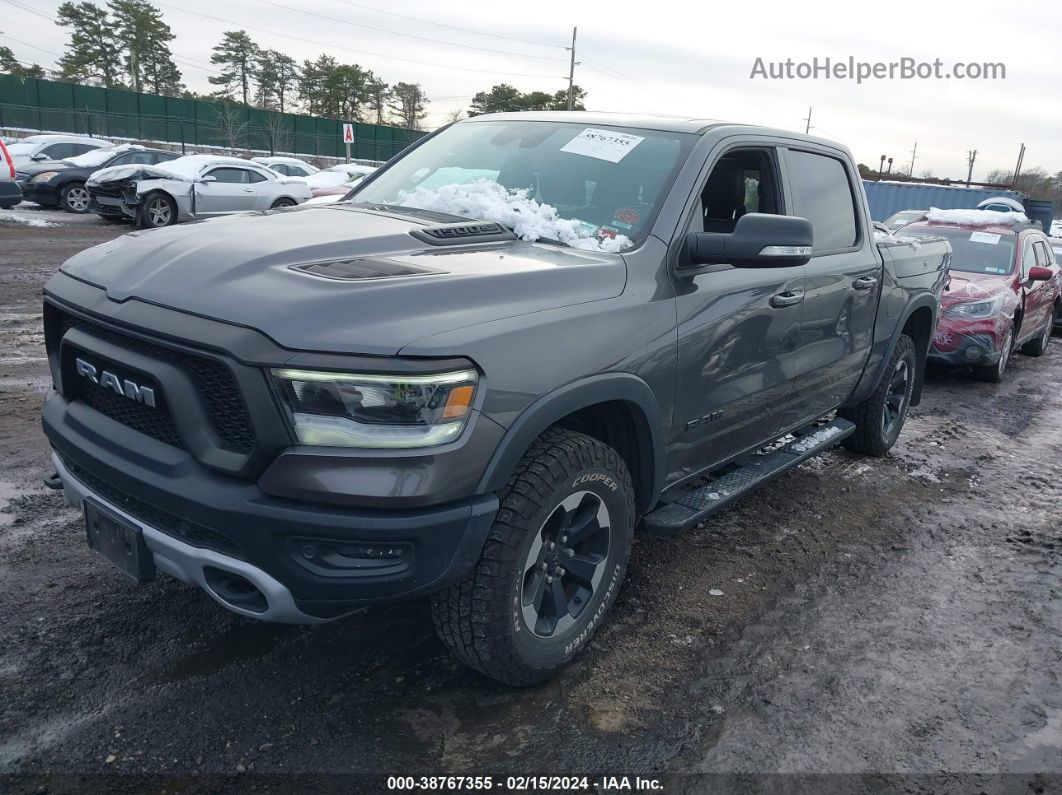 2020 Ram 1500 Rebel  4x4 5'7 Box Gray vin: 1C6SRFLT4LN286652