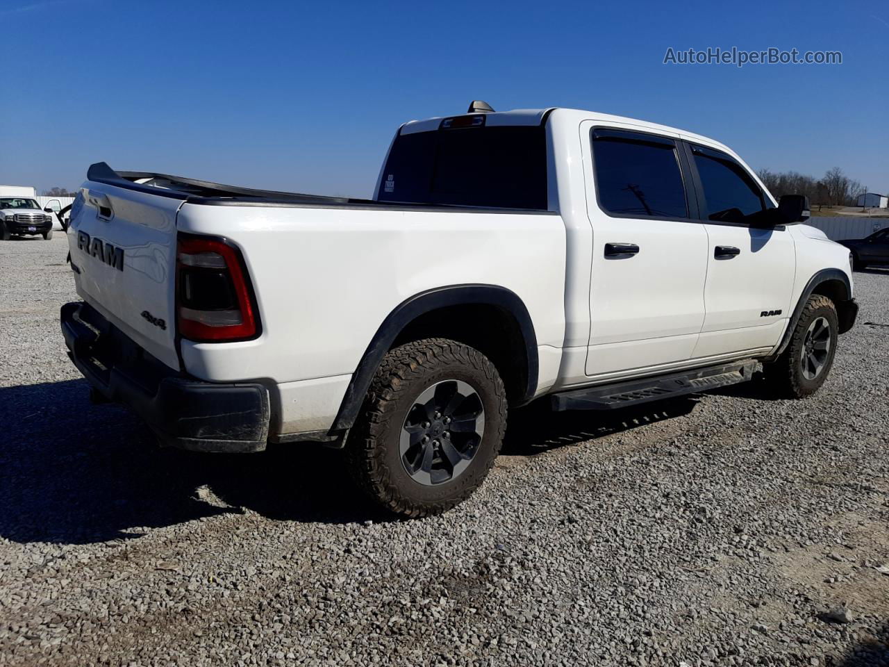 2019 Ram 1500 Rebel White vin: 1C6SRFLT5KN577062