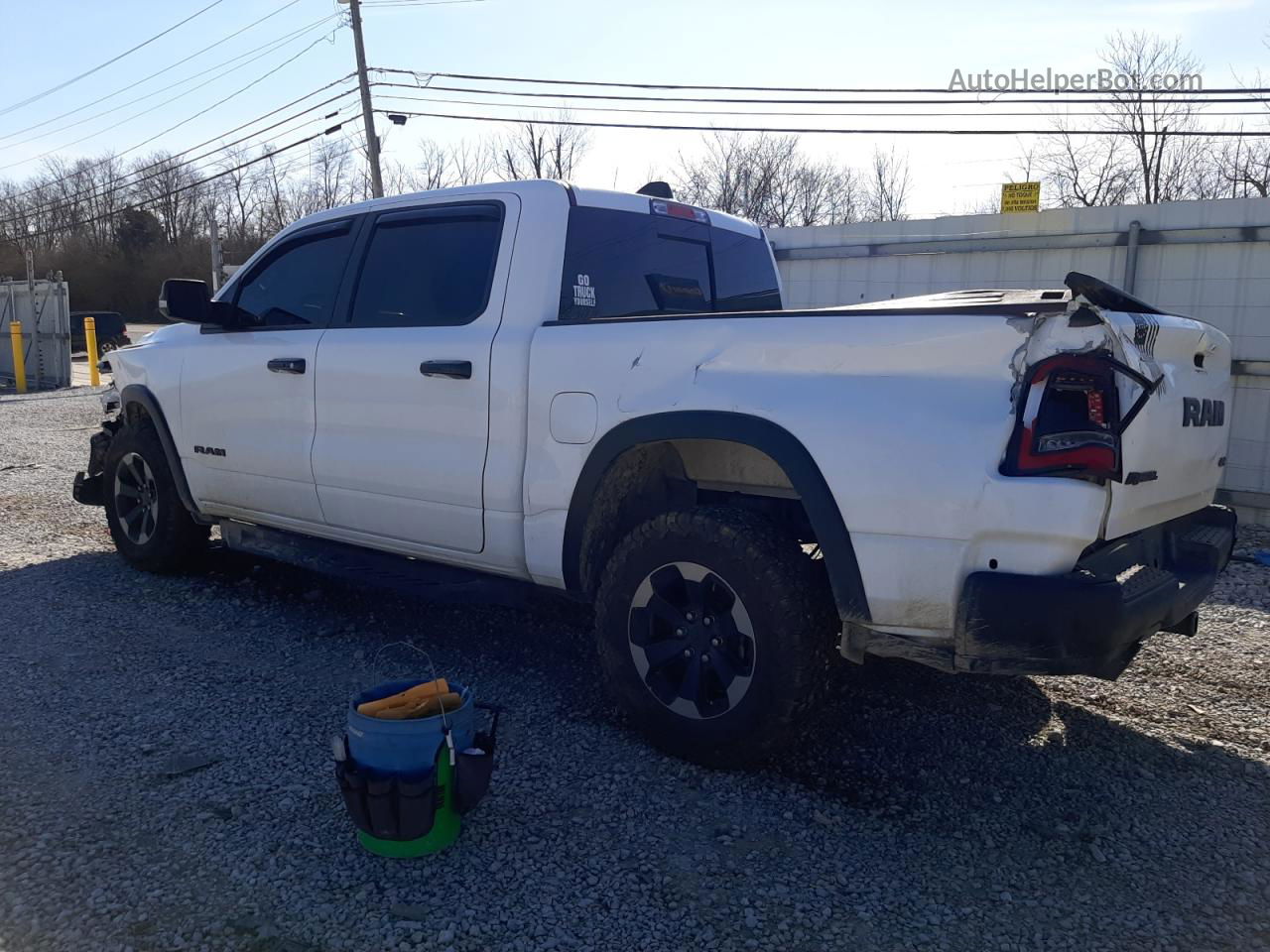 2019 Ram 1500 Rebel White vin: 1C6SRFLT5KN577062