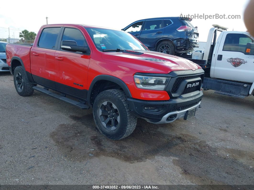 2019 Ram 1500 Rebel  4x4 5'7" Box Red vin: 1C6SRFLT5KN662158