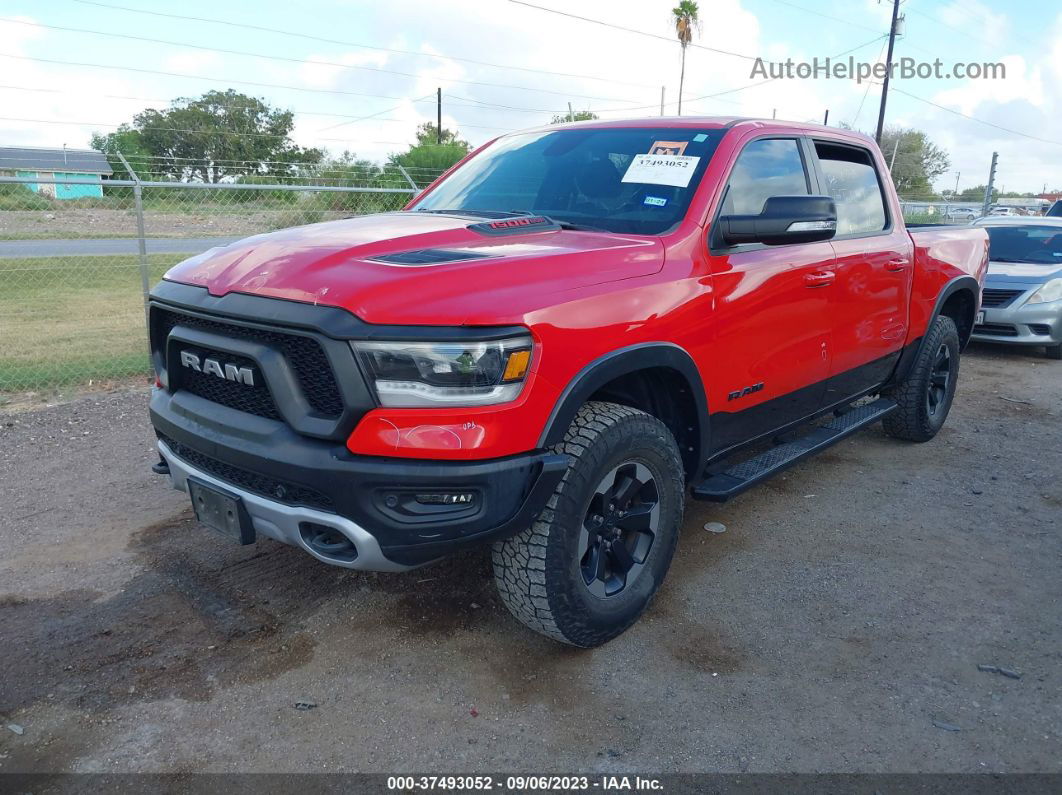 2019 Ram 1500 Rebel  4x4 5'7" Box Red vin: 1C6SRFLT5KN662158