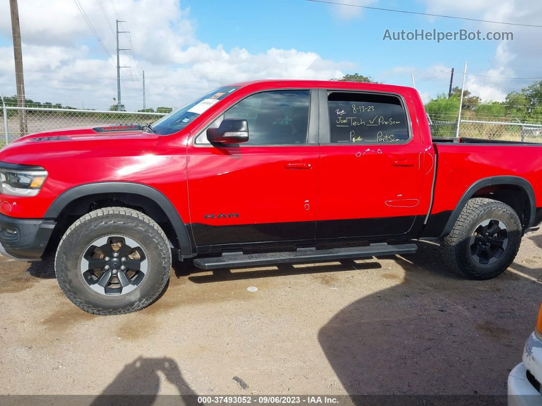 2019 Ram 1500 Rebel  4x4 5'7" Box Red vin: 1C6SRFLT5KN662158