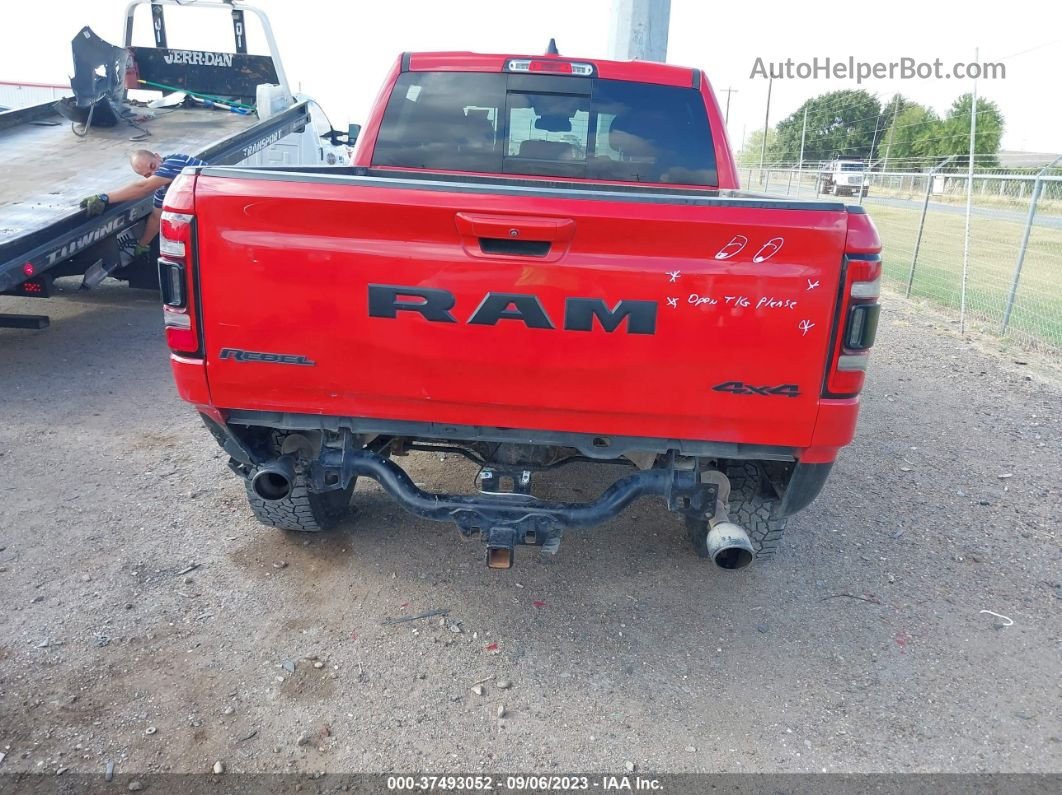 2019 Ram 1500 Rebel  4x4 5'7" Box Red vin: 1C6SRFLT5KN662158