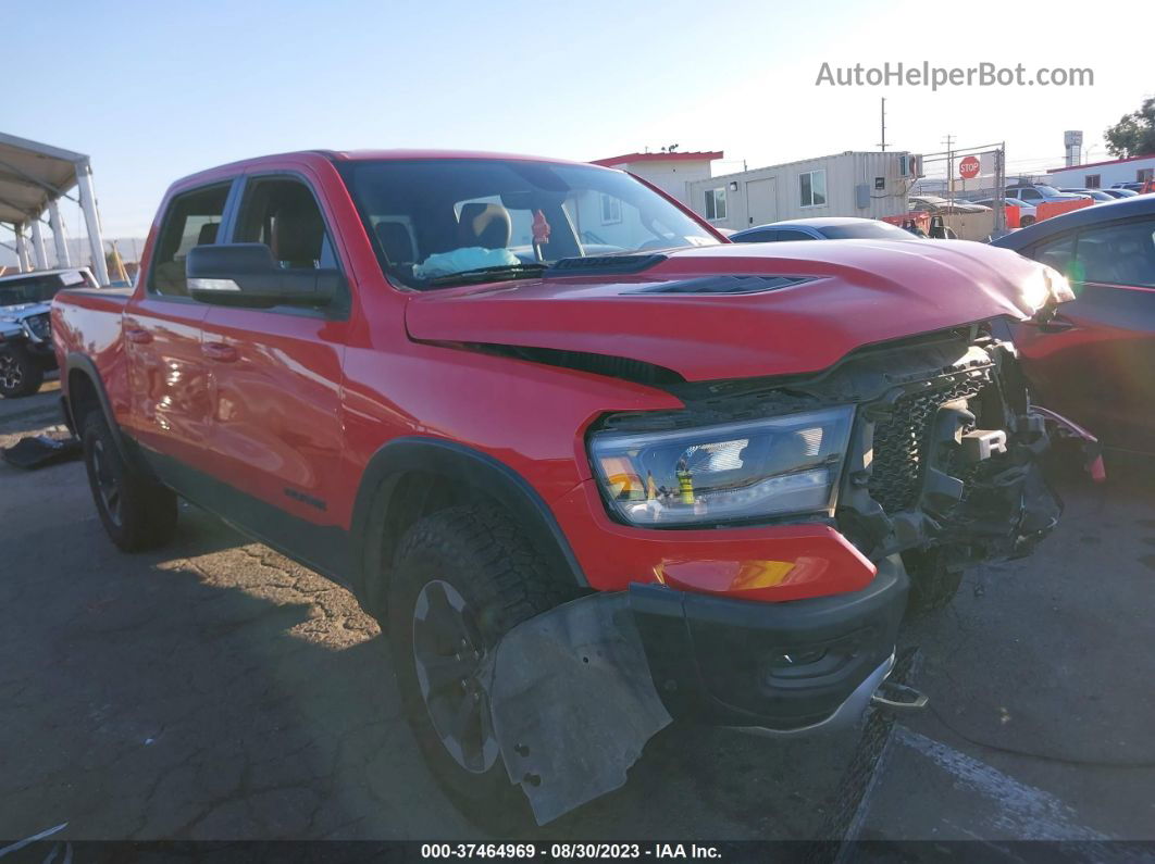 2019 Ram 1500 Rebel  4x4 5'7" Box Red vin: 1C6SRFLT5KN737361