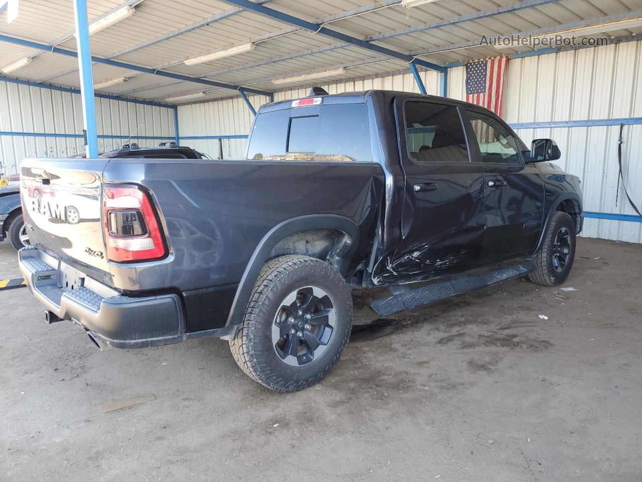 2019 Ram 1500 Rebel Угольный vin: 1C6SRFLT5KN850842