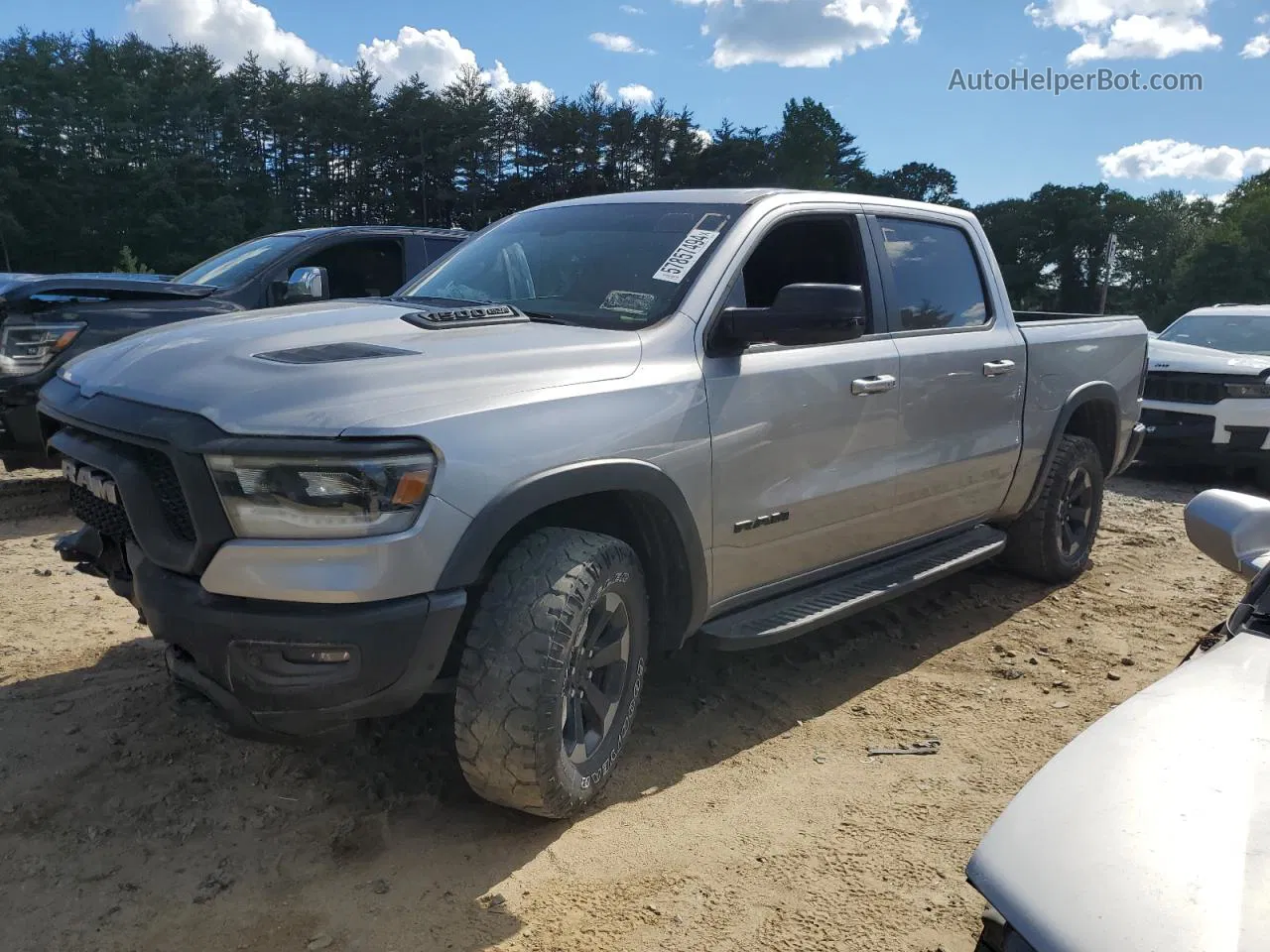 2019 Ram 1500 Rebel Серый vin: 1C6SRFLT5KN857970