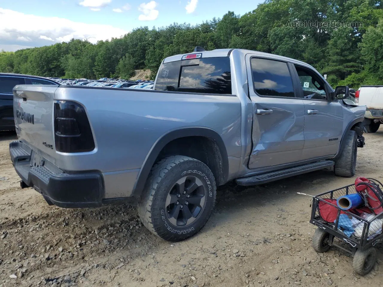 2019 Ram 1500 Rebel Серый vin: 1C6SRFLT5KN857970