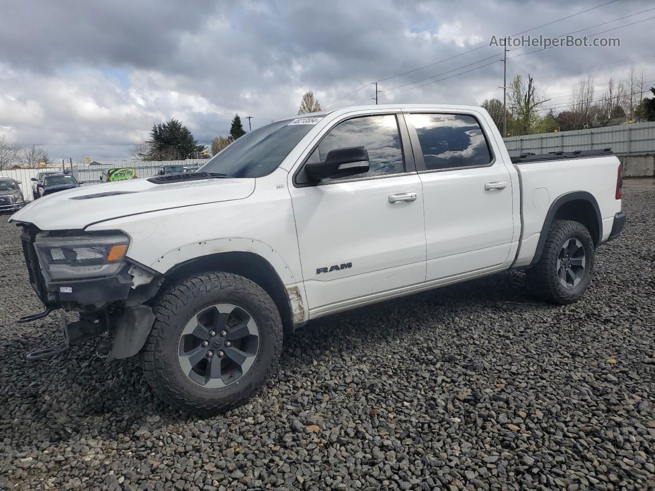 2019 Ram 1500 Rebel White vin: 1C6SRFLT5KN921084