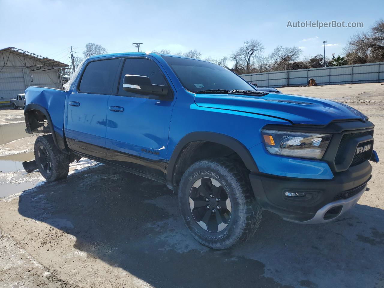 2022 Ram 1500 Rebel Синий vin: 1C6SRFLT5NN206195