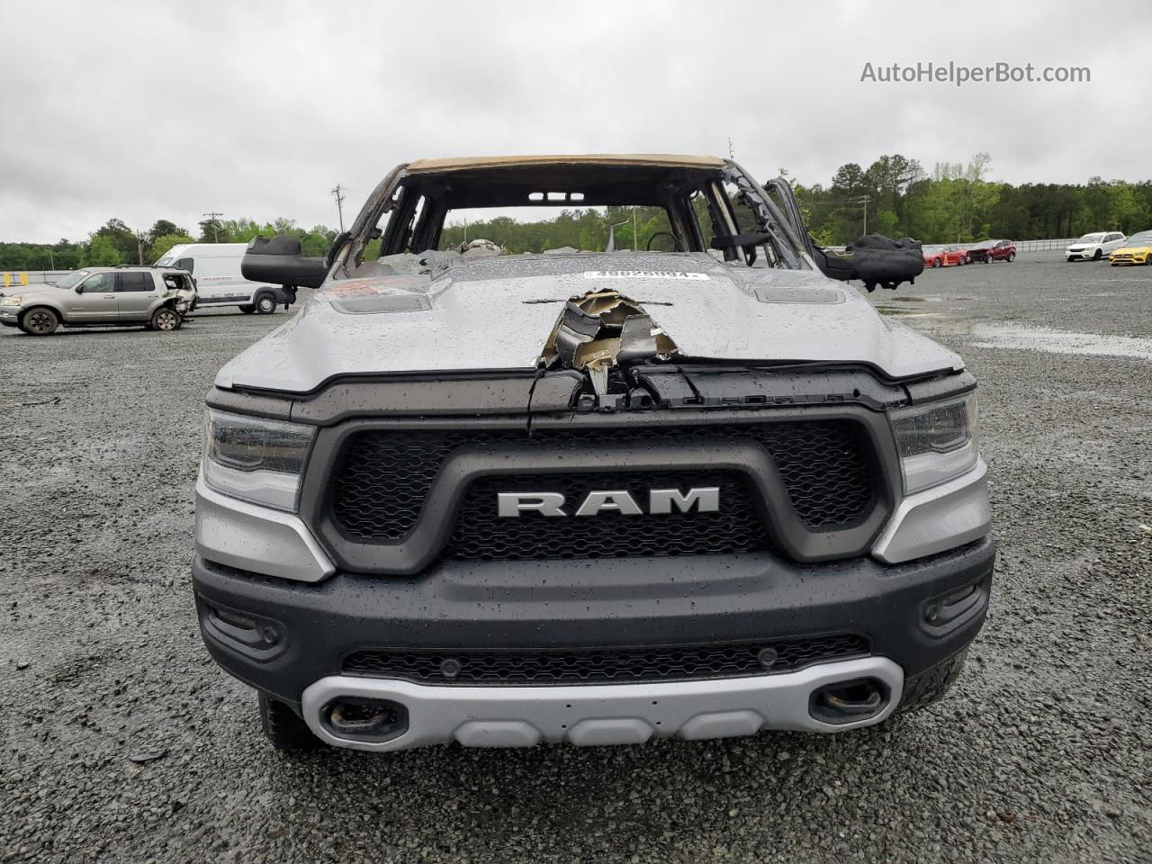 2019 Ram 1500 Rebel Серебряный vin: 1C6SRFLT6KN690521