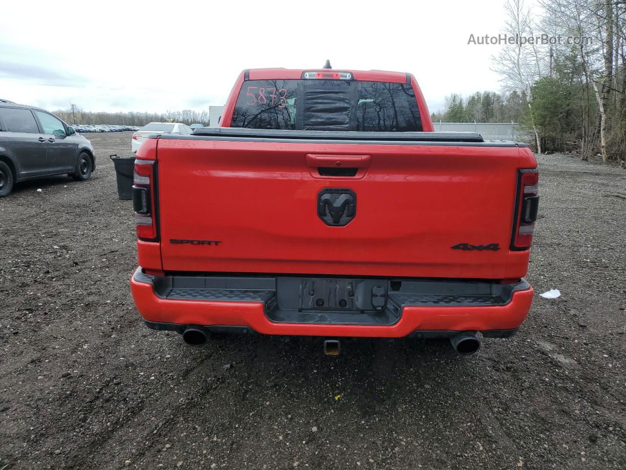 2019 Ram 1500 Rebel Red vin: 1C6SRFLT6KN873109