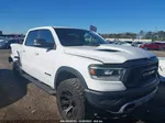 2019 Ram 1500 Rebel  4x4 5'7 Box White vin: 1C6SRFLT7KN923967