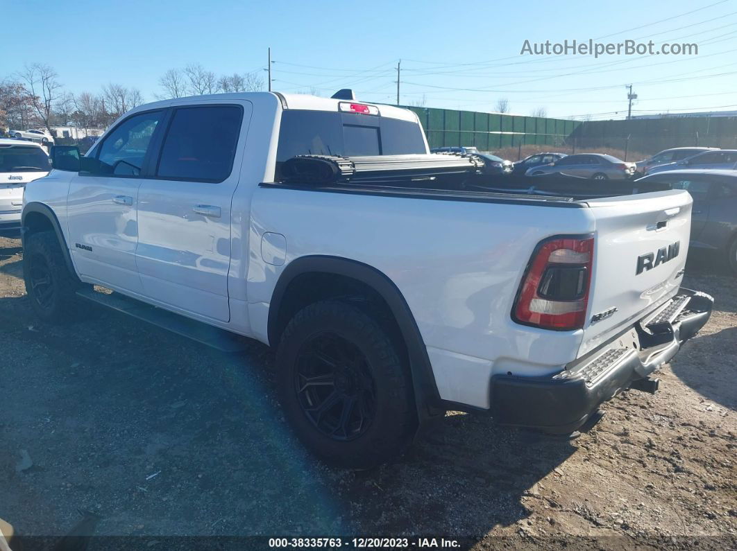 2019 Ram 1500 Rebel  4x4 5'7 Box White vin: 1C6SRFLT7KN923967