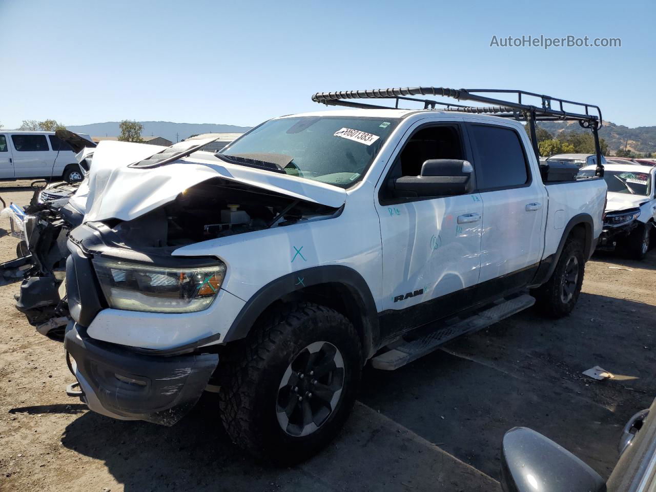 2020 Ram 1500 Rebel White vin: 1C6SRFLT8LN199255