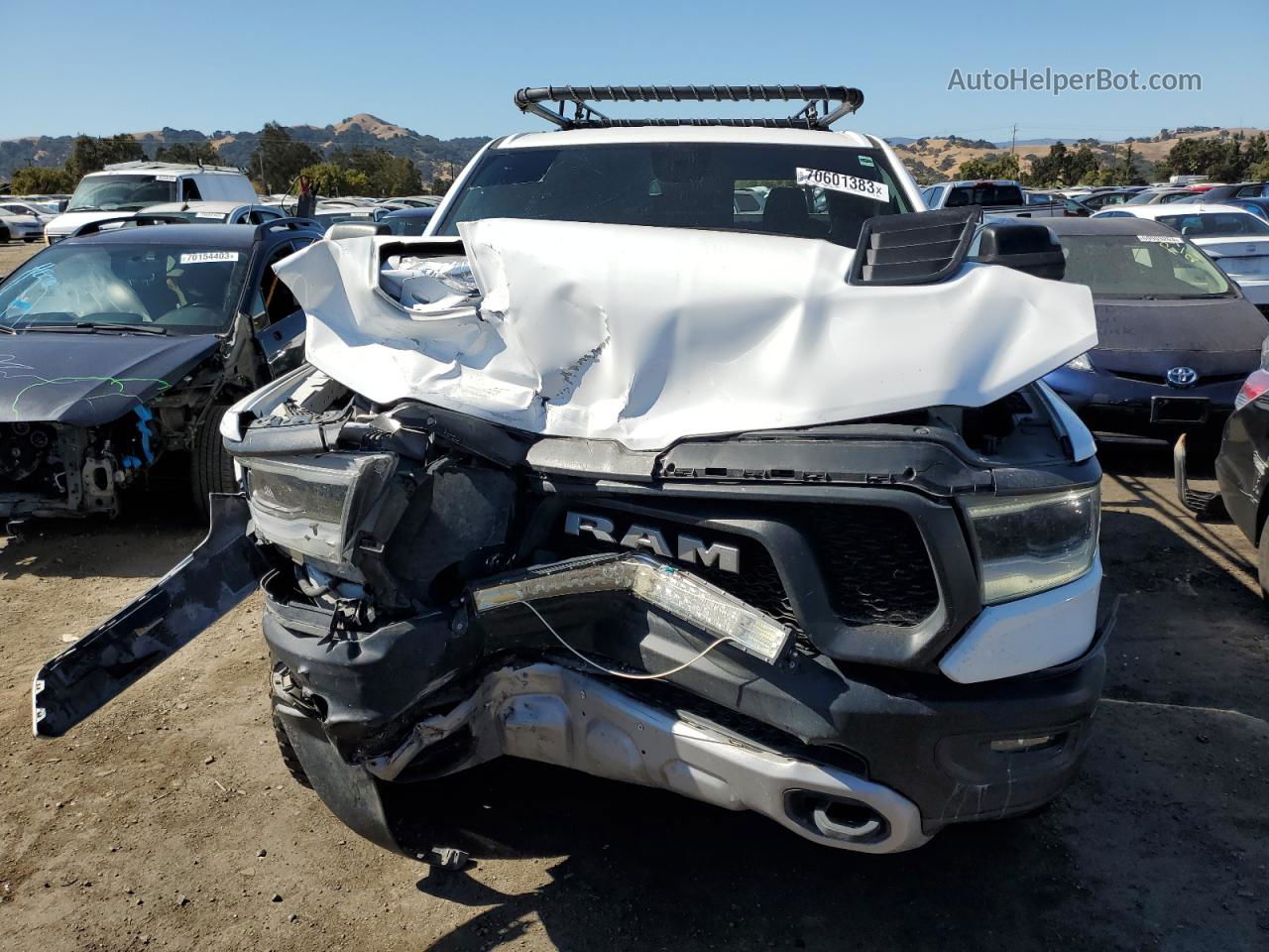 2020 Ram 1500 Rebel White vin: 1C6SRFLT8LN199255