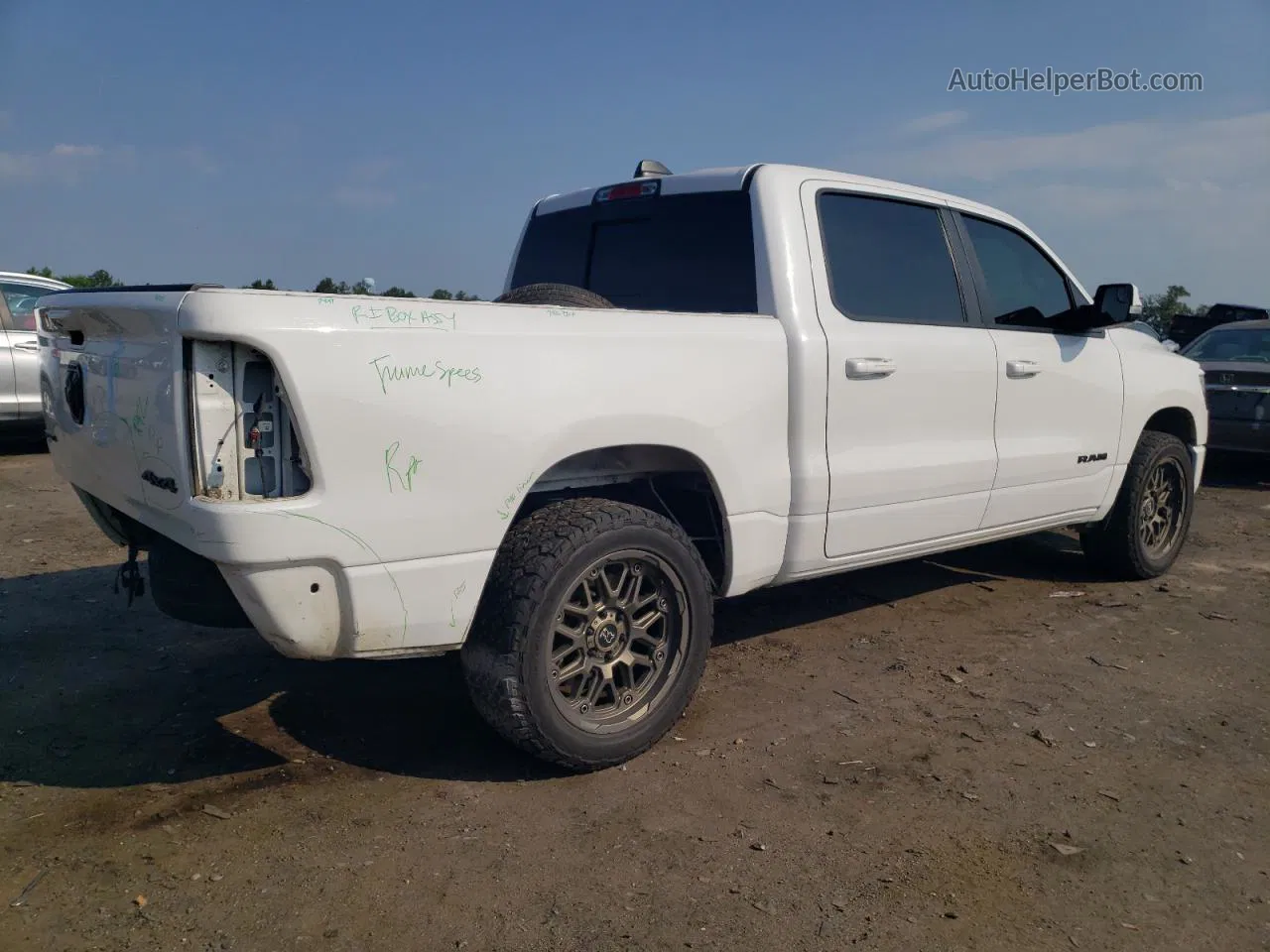 2019 Ram 1500 Rebel White vin: 1C6SRFLTXKN708583