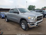 2019 Ram 1500 Big Horn/lone Star  4x4 6'4 Box Silver vin: 1C6SRFMT0KN585861