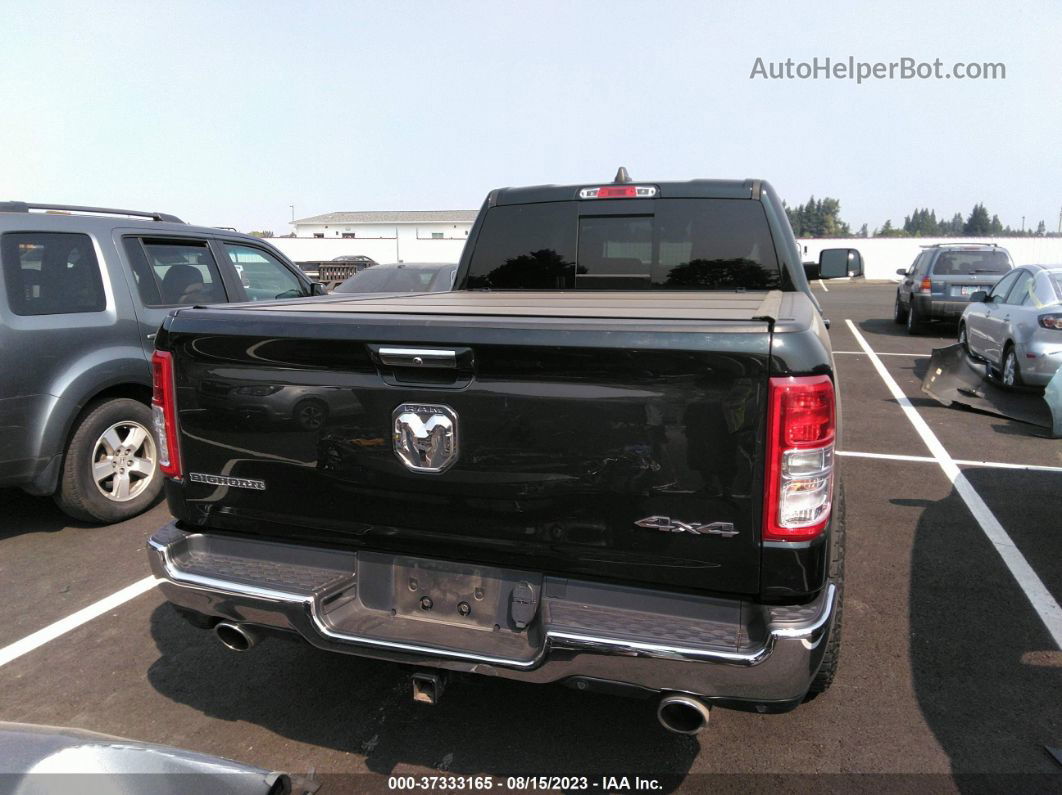 2019 Ram 1500 Big Horn/lone Star  4x4 6'4" Box Black vin: 1C6SRFMT2KN782143