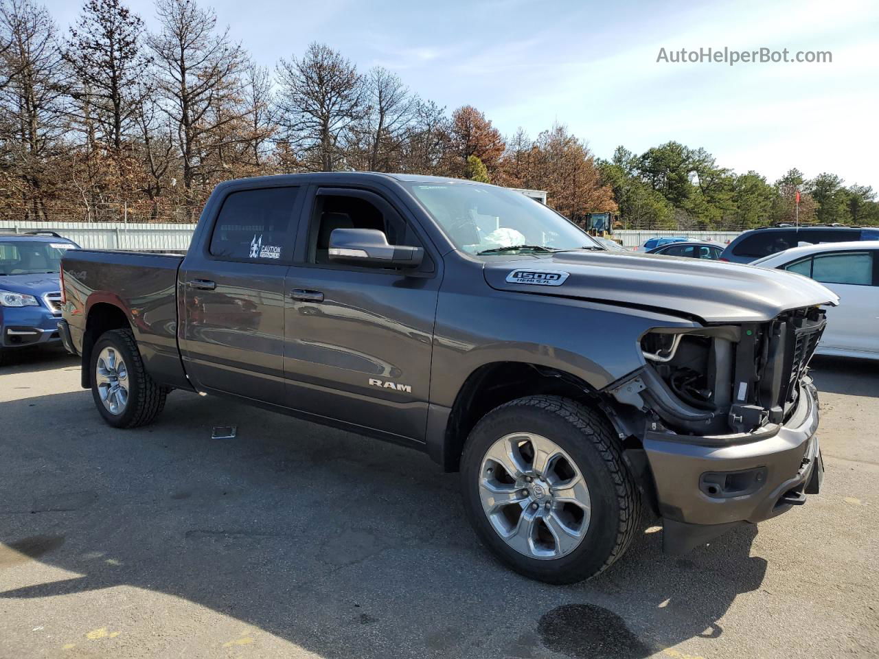 2019 Ram 1500 Big Horn/lone Star Серый vin: 1C6SRFMT4KN688362