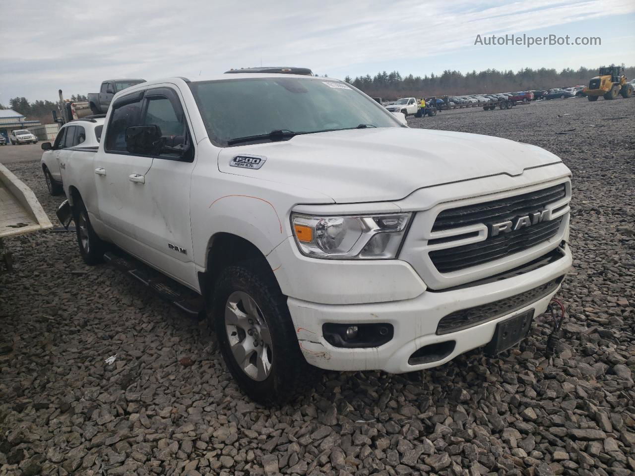 2019 Ram 1500 Big Horn/lone Star White vin: 1C6SRFMT7KN815069