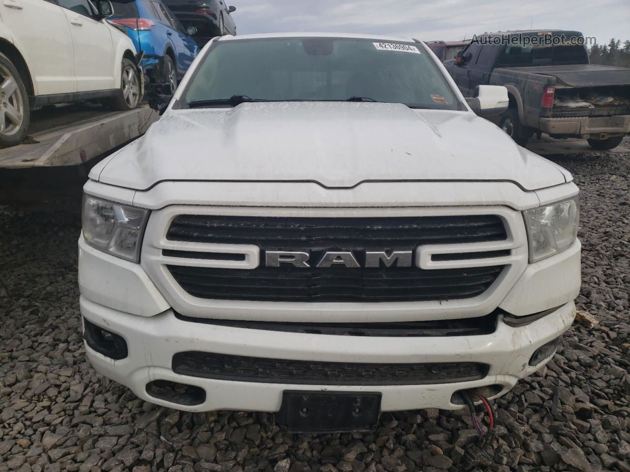 2019 Ram 1500 Big Horn/lone Star White vin: 1C6SRFMT7KN815069