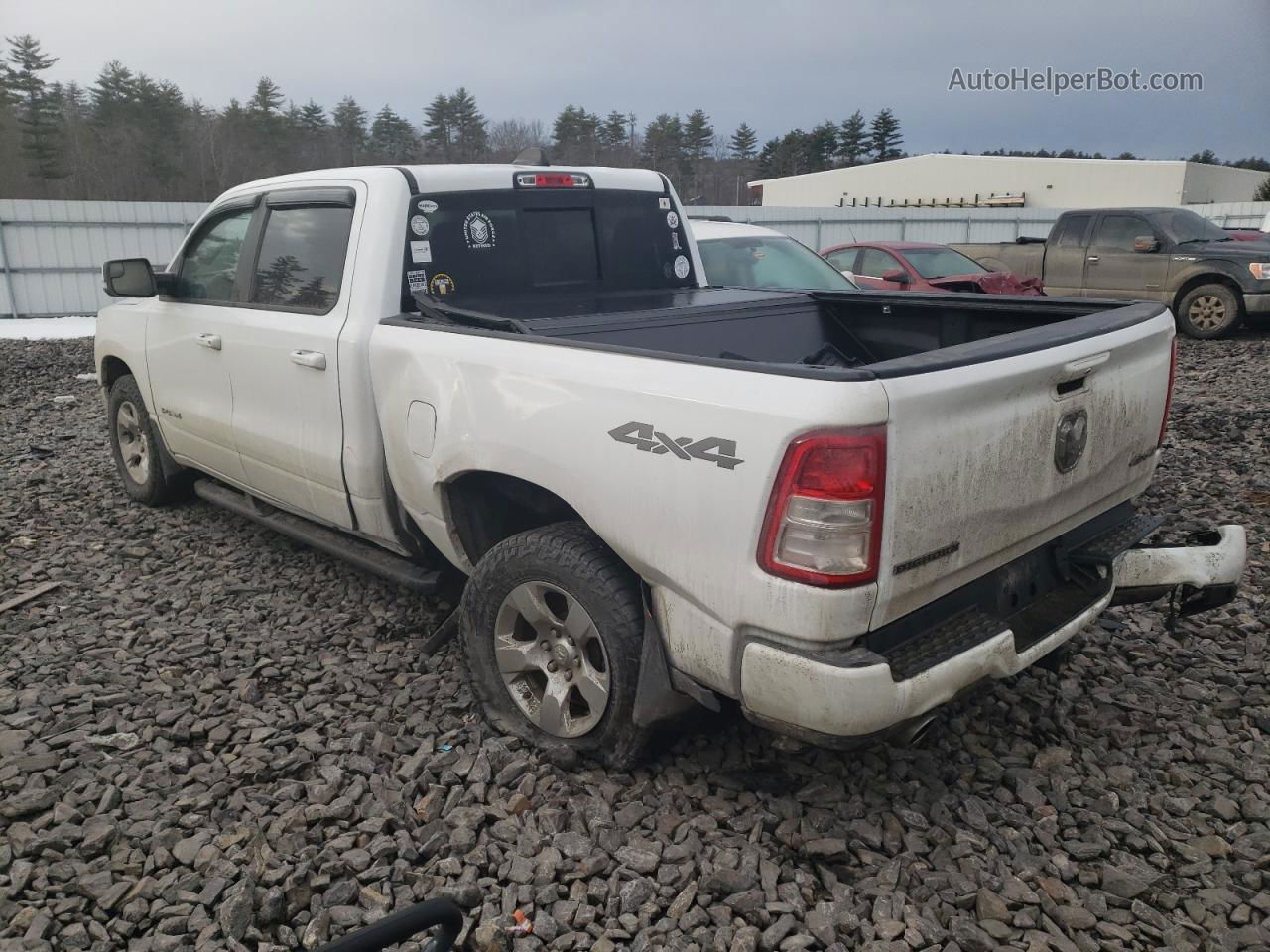 2019 Ram 1500 Big Horn/lone Star White vin: 1C6SRFMT7KN815069