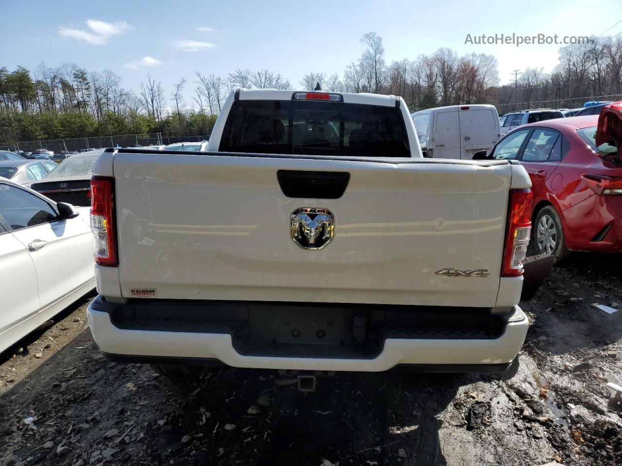 2020 Ram 1500 Tradesman White vin: 1C6SRFNT6LN120338