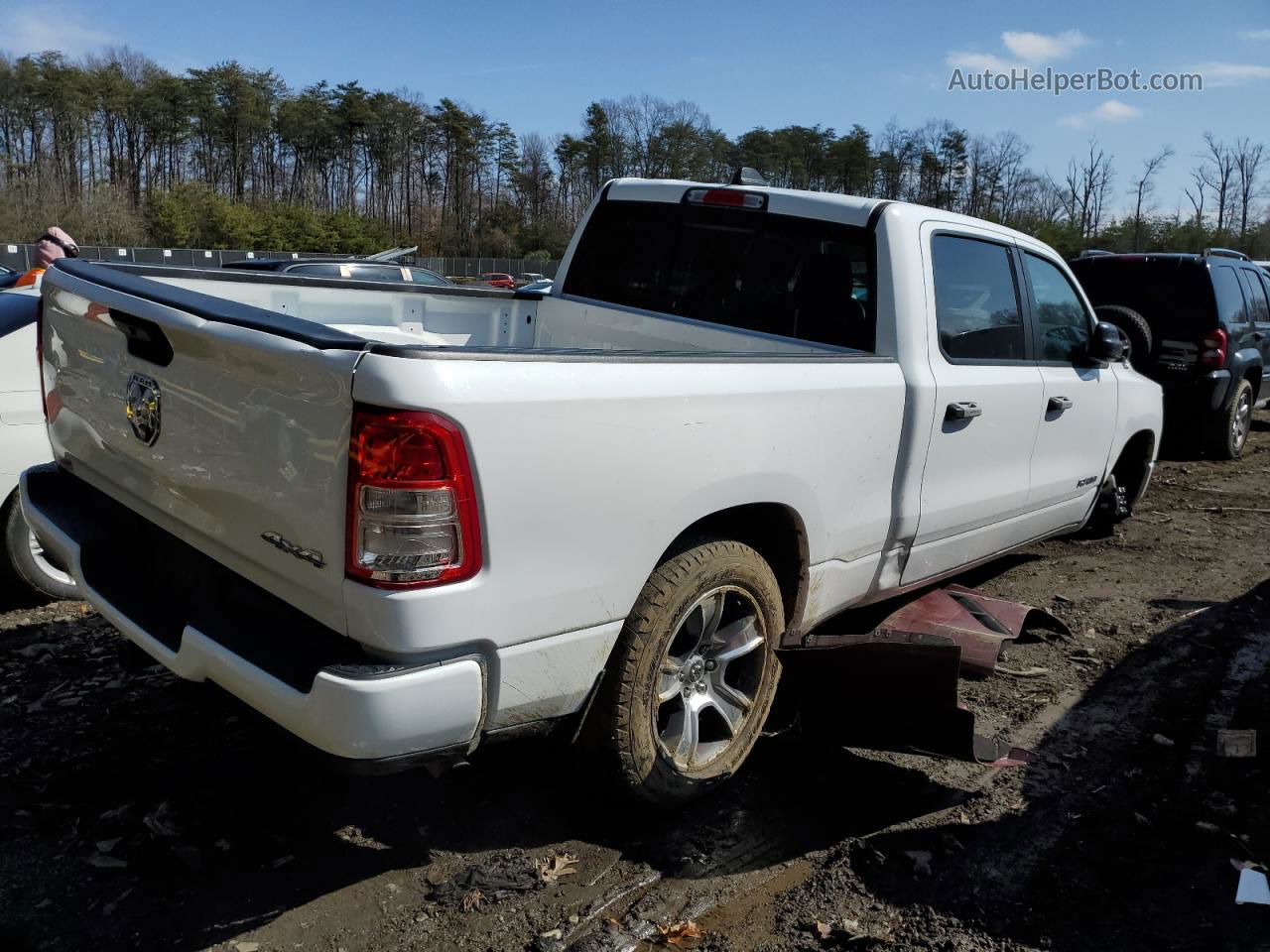 2020 Ram 1500 Tradesman White vin: 1C6SRFNT6LN120338