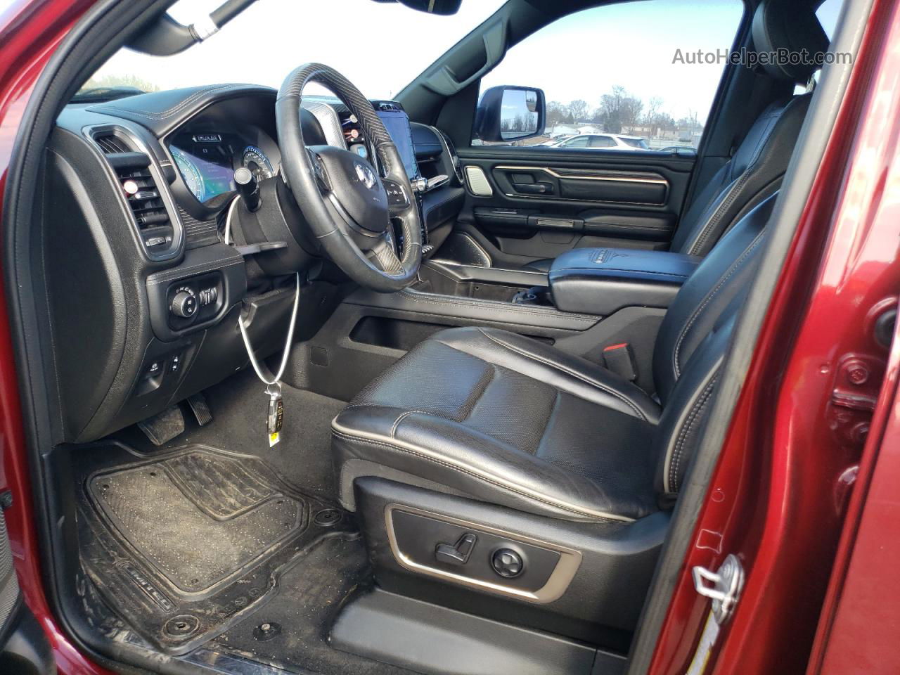 2019 Ram 1500 Limited Burgundy vin: 1C6SRFPT3KN551196