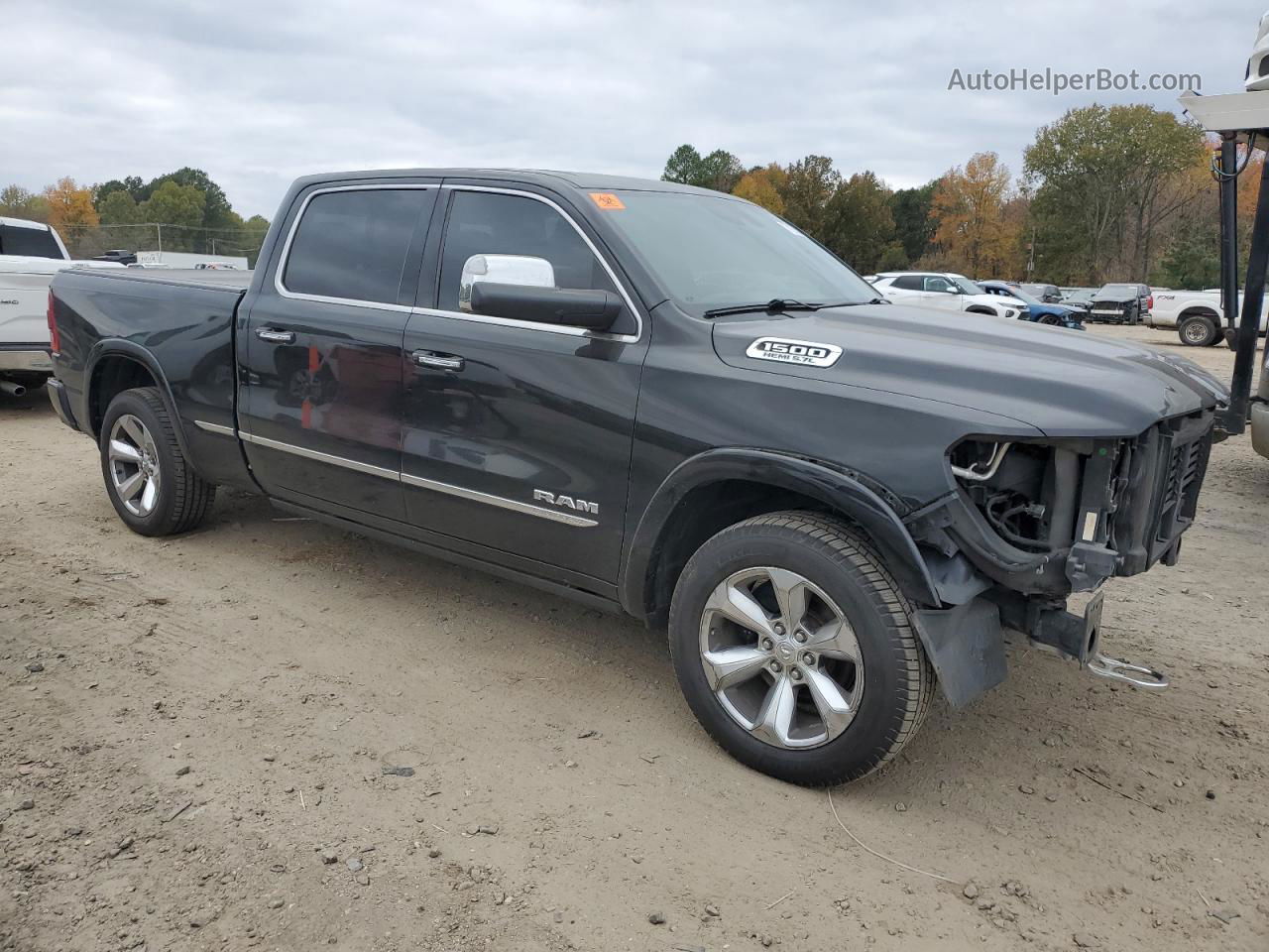 2019 Ram 1500 Limited Black vin: 1C6SRFPT9KN597275