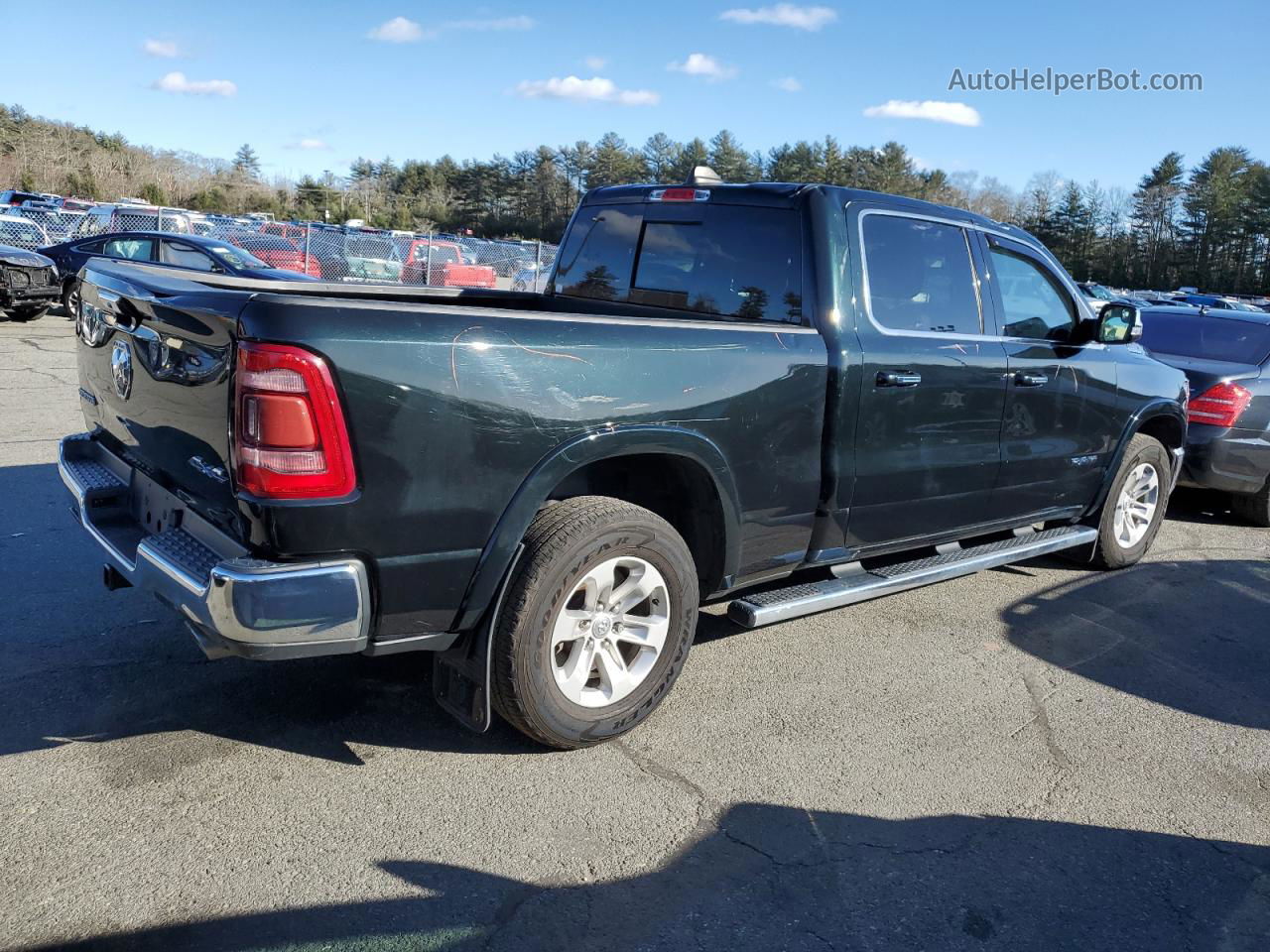 2019 Ram 1500 Laramie Черный vin: 1C6SRFRT0KN573122