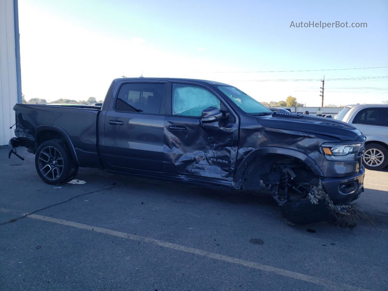 2019 Ram 1500 Laramie Blue vin: 1C6SRFRT5KN886716