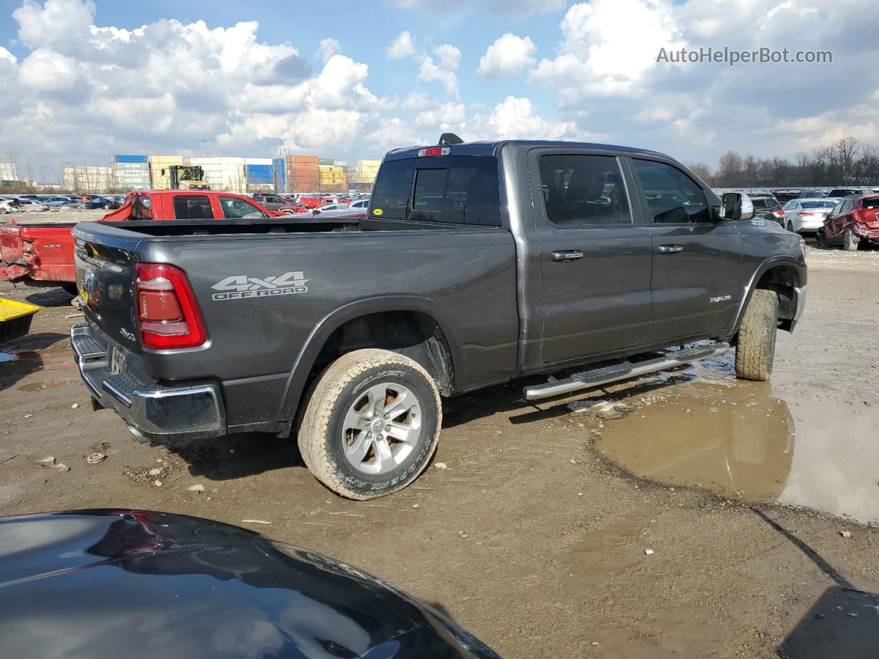 2019 Ram 1500 Laramie Угольный vin: 1C6SRFRT6KN570645